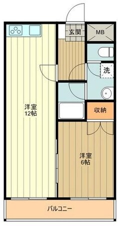 ホワイトヴィラ立川の物件間取画像